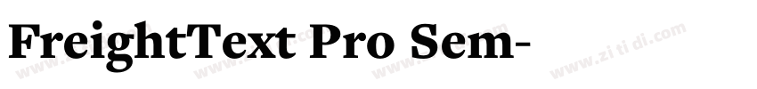 FreightText Pro Sem字体转换